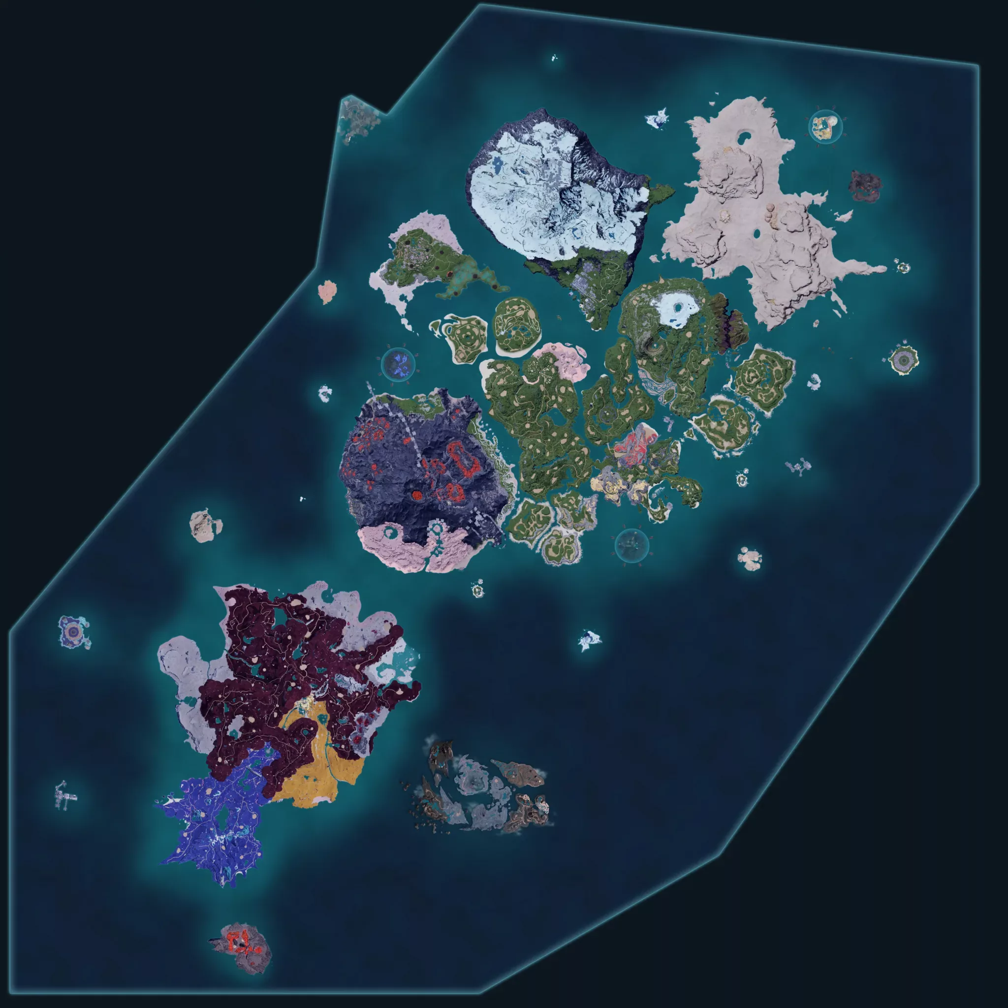 Palpagos Island map